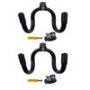 AUXPhome Universal Adjustable Sword, Wall Hook Display Hanger Wall Mount Display Stand Collection Rack for Sword,Dagger,Axe,Keyblade, etc —2 Pack— No Sword — Vertical/Horizontal Display