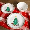 Peanuts Snoopy Holiday Christmas 18-Piece Ceramic Dinnerware Set New In Box
