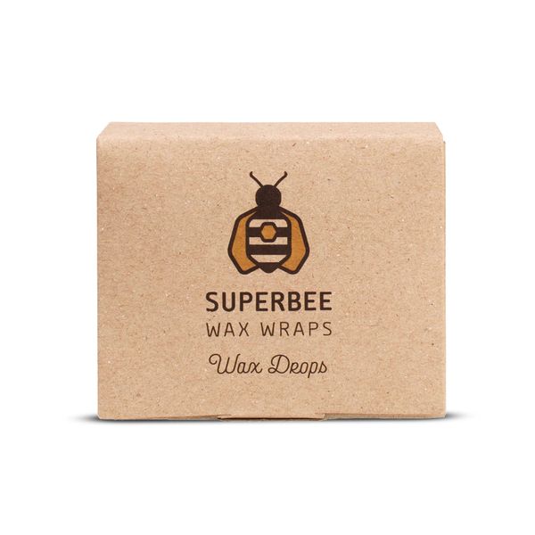 Beeswax for Wraps, With Tree Resin and Coconut Oil, SuperBee Beeswax Wrap Drops, Beeswax for Diy, Makes up to 12 Wraps, Pack of 1, 100 grams