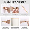 2 Pack Wardrobe Rail, Extendable Clothes Rail Pole, Wardrobe Pole Extendable 44-76cm with End Sockets, Screws