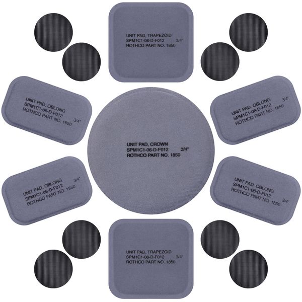 12 Pcs Tactical Helmet Replacement Pads Foam Padded Liner Universal Kit Set