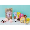 Peanuts Snoopy Heart Bath Fizz Mixed Berry 2.1 oz (60 g) Foam Bath Salt (Tasty Mixed Berry Scent)
