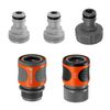 GARDENA (18270-81) 5 Piece Quick Connect Starter Set Fittings and Connectors, For any 5/8 Inch or 1/2 Inch Garden Hose, Sprinkler or Water Spray Nozzle, Made In Germany