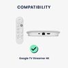 kwmobile Remote Cover Set Compatible with Google TV Streamer 4K - Remote and Device Case 2 Piece Set - Black