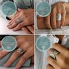 81stgeneration Women's 925 Sterling Silver Plain Flat Band Adjustable Midi PInky Finger Toe Ring
