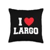 I Love Largo Throw Pillow