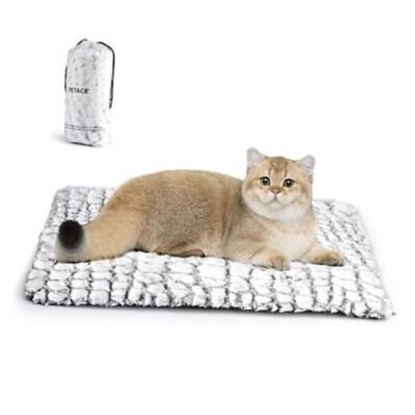 Self Warming Cat Bed, 24" x 18" Ultra Soft Cat Dog Pet Heating Pad 24 x 18 in