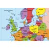 Little Wigwam Europe Map Placemat Multicolor