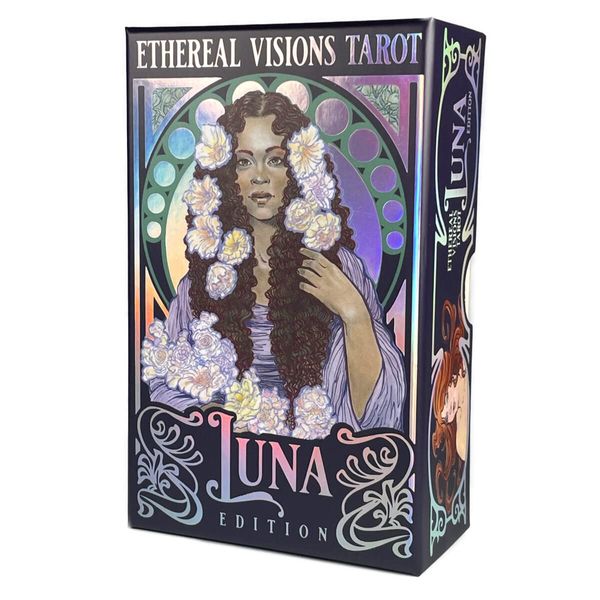 Tarot Card, Weighted Edition, Tarot Divination, Ethereal Visions Tarot: Luna Edition, Japanese Instruction Manual Included (English Language Not Guaranteed)