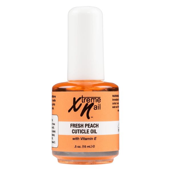 Xtreme Nail Cuticle Oil - Hydrating, Scented Oil for Radiant Cosmetic Nail - Replenishes & Softens Cuticles - Vitamin E Infused - Fresh Peach, 5oz