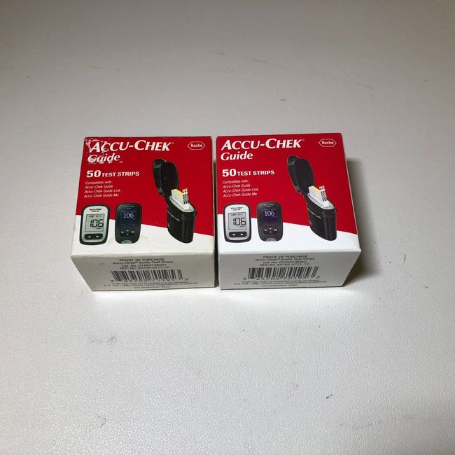 100 Accu-Chek Guide Test Strips EXP  01/2025 or Later  - FREE SHIPPING