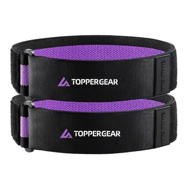 TOPPERGEAR Occlusion Training Bands Compression Bands (For Arms, Purple)