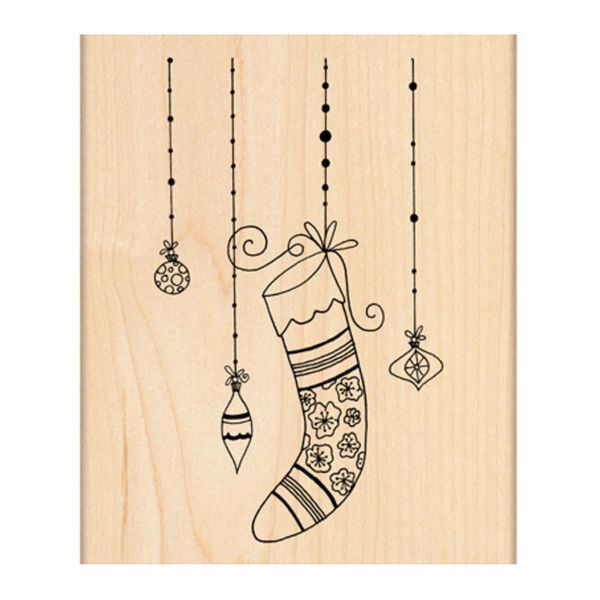 Penny Black Mounted Rubber Stamp 2.75"X4.25"-Winter Glitter
