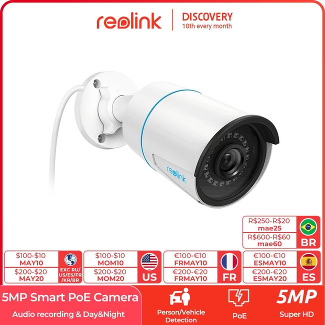 Reolink Smart Security Camera 5MP Outdoor Infrared Night Vision