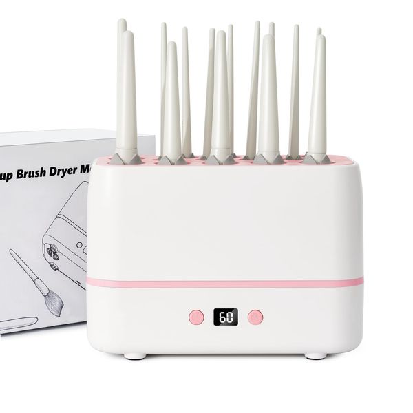 2024 New Technology Electric Makeup Brush Cleaner and Dryer Fast Automatic Drying with Constant Temperature for Gentle Care Without Damaging Bristles. Complete Makeup Brush Cleaning Set