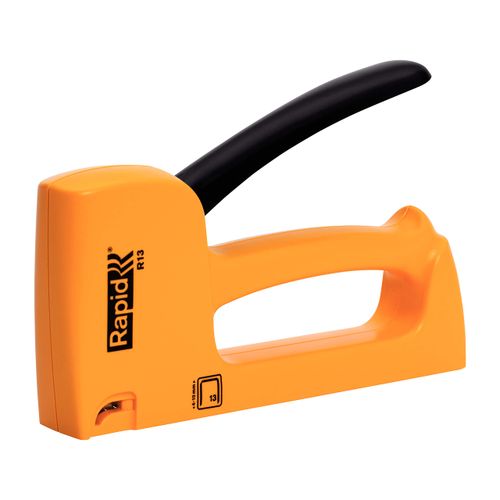 Rapid Light Duty Manual Staple Gun R13 for No. 13 staples, Upholstery Tacker with Ergonomic Handle and All-Steel Interior Wear Parts, Made in Sweden (20443950), Black