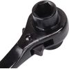 22 x 24mm Black Ratchet Podger Spanner Quick Release Scaffold Wrench