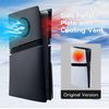 Mcbazel Face Plates Anti-Scratch Replacement Panels Cover Plates Shell Case with Cooling Vent Compatible with PS5 Pro Disc Edition - Black