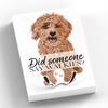 Global Designs Cavapoo Did Someone Say Walkies Decorative Gift Wooden Rectangle Lead Hook Plaque