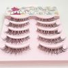 Kagenekodo Transparent Shaft False Eyelashes (Transparent Shaft, 5 Pairs, 0.2 - 0.5 inches (5 - 12 mm), Long Curl Wing n-FXAH1)