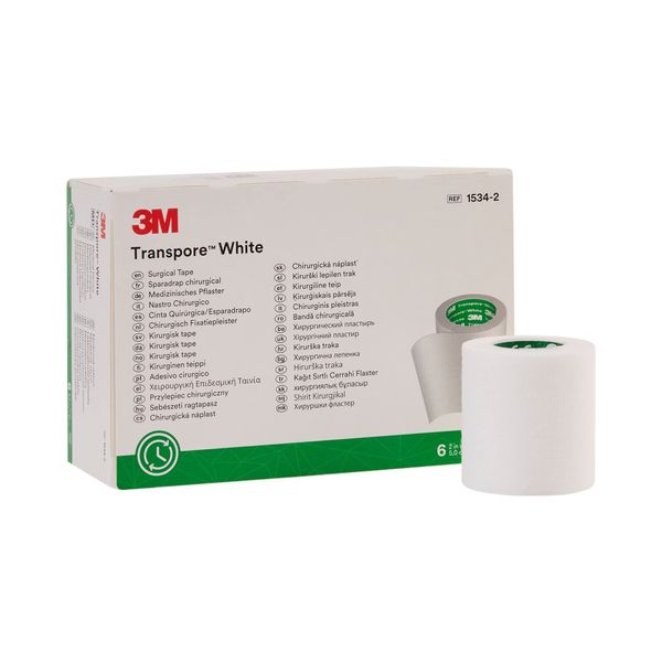 3m Transpore White Surgical Tape 2 in. x 10 yd./Qty 6