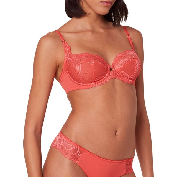 Triumph Women's Wild Peony Florale W Bra, Deep Blush, 95C
