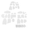 30 PCS Memory Bear Template Ruler Set, Memory Bear Sewing Patterns Template Acrylic Template Quilting Cutting Set for Sewing Bear Pattern Template Home Sewing Art Craft