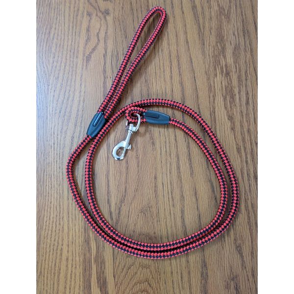 Premium Red/Black Clip Dog🐕 Lead Nylon Rope  Reflective UK SELLER 🐕‍🦺