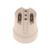DC VOLTAGE Ceramic E26 E27 Lamp Holder, Porcelain Light Socket for LED, Halogen, Incandescent Bulbs, 5-Pack