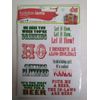 Holiday- isms  Drink Decals 16 reusable static-clink drink markers