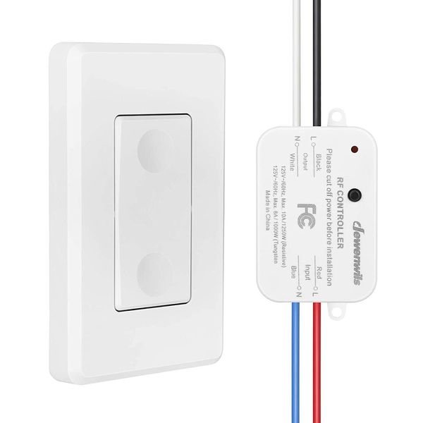 DEWENWILS Wireless Remote Control Wall Light Switch for Ceiling Lights 30M Range