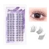 justcoco Partial False Eyelashes, Natural, Partial False Eyelashes, False Eyelashes, Bunch, Large Capacity, Natural, Handmade False Eyelashes (PureMoon 01)
