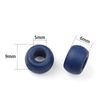 100pcs Royal Blue Plastic Cord Lock 9MM Toggle Cord Stopper Round Bead for Clothes Elastic Drawstring