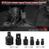 Sukudon Impact Socket Adaptor Set, Socket Wrench Adapters, 6 Pcs Reducer Adapter for Converter Socket Set 1/4" 3/8" 1/2" 3/4"