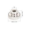 sourcing map Knurled Thumb Nut, 8Pcs M6x1mm Iron Round Knobs Fasteners for 3D Printer Parts, Silver Tone