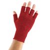 EDZ Merino Wool Fingerless Thermal Gloves - Red, Medium/Large