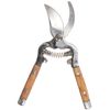 Rolson Quality Tools Ltd 82136 Bypass Pruner with Ash Wood Handle, Silver