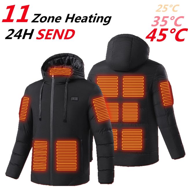 Gilet chauffant avec batterie USB Charging Electric Heated Jacket Winter  Body