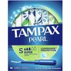 Tampax Pearl Tampons With Plastic Applicators Super Absorbency, Unscented 18 Count (Pack of 3)