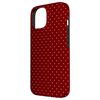 iPhone 15 Tiny Polka Dot Rockabilly Cute Burgundy Red Polkadot Case