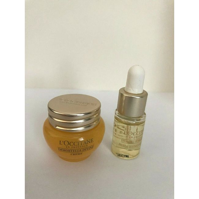 L'Occitane Immortelle Divine Youth Oil 4 ml + Face creme set 4 ml Each New