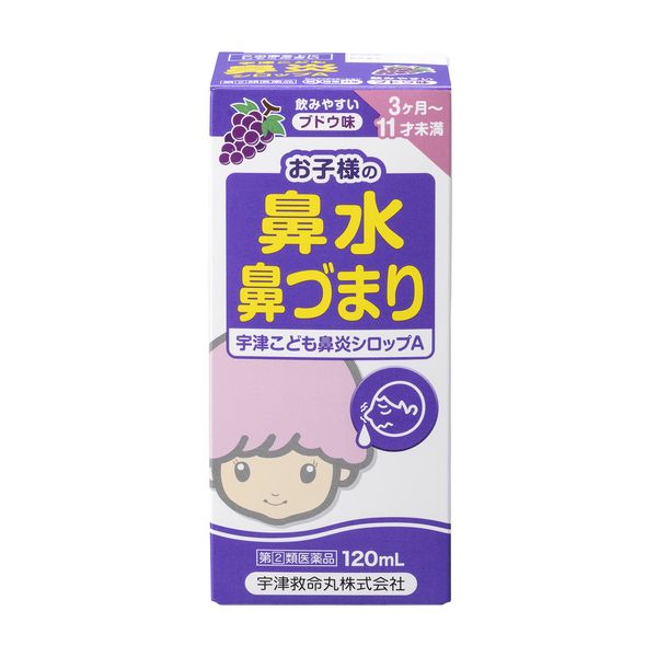 【指定第2類医薬品】宇津こども鼻炎シロップA 120mL
