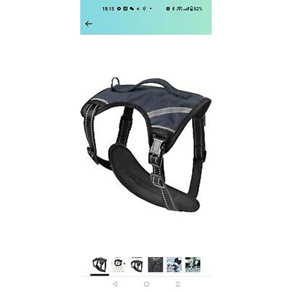 No Pull Dog Harness with Reflective,Adjustable Soft Padded Dog Vest No-Choke Pet