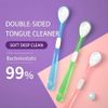 Y-Kelin Double-Side Desiged Tongue Scraper, Ultra-Soft Tongue Brush Tongue Cleaner (3 Pack)