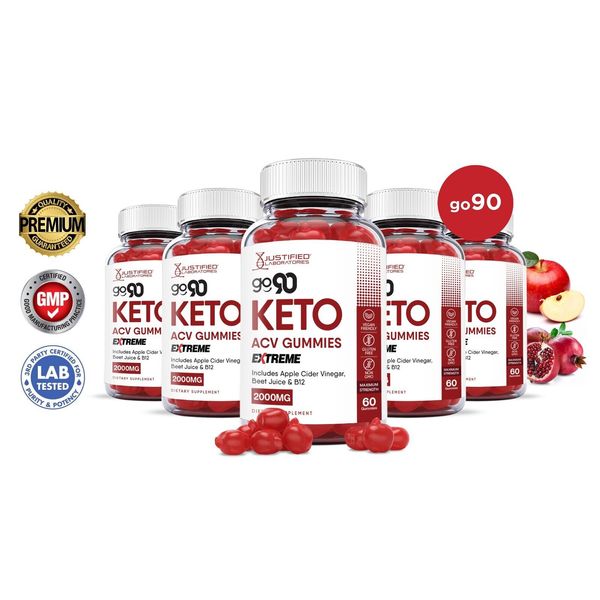 Go 90 Keto Extreme ACV Gummies 2000MG Apple Cider Vinegar 300