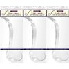 Party Essentials Hard Plastic 5-Ounce Punch Bowl/Serving Ladle, 3-Count, Clear