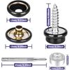 300Pcs Snap Fastener Boat Canvas Marine Screw Press Stud Cover Button Tool Kit