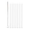 Weis Drinking Straws Glass Transparent 15 cm Set of 6 + Brush