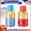 2X Quick Connector Adapter Coupler Auto A/C Manifold Gauge Low/High HVAC
