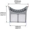 Spares2go Hinged Lint Screen/Fluff Filter for Hotpoint Tumble Dryers (Grey)